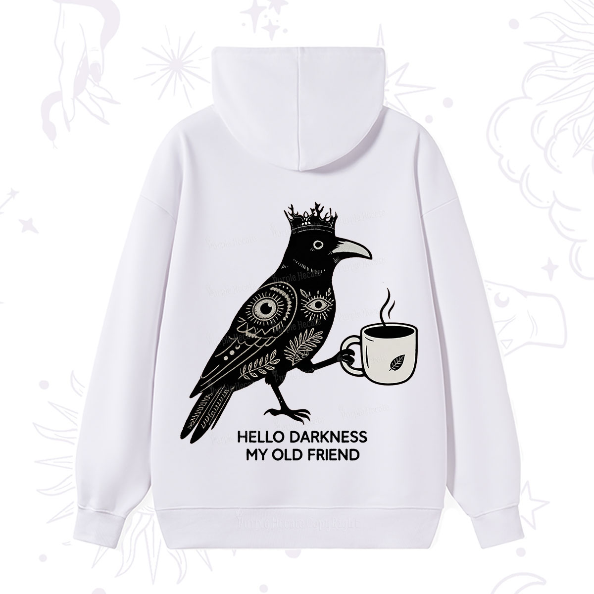 Purplehecate Hello Darkness My Old Friend Hoodie