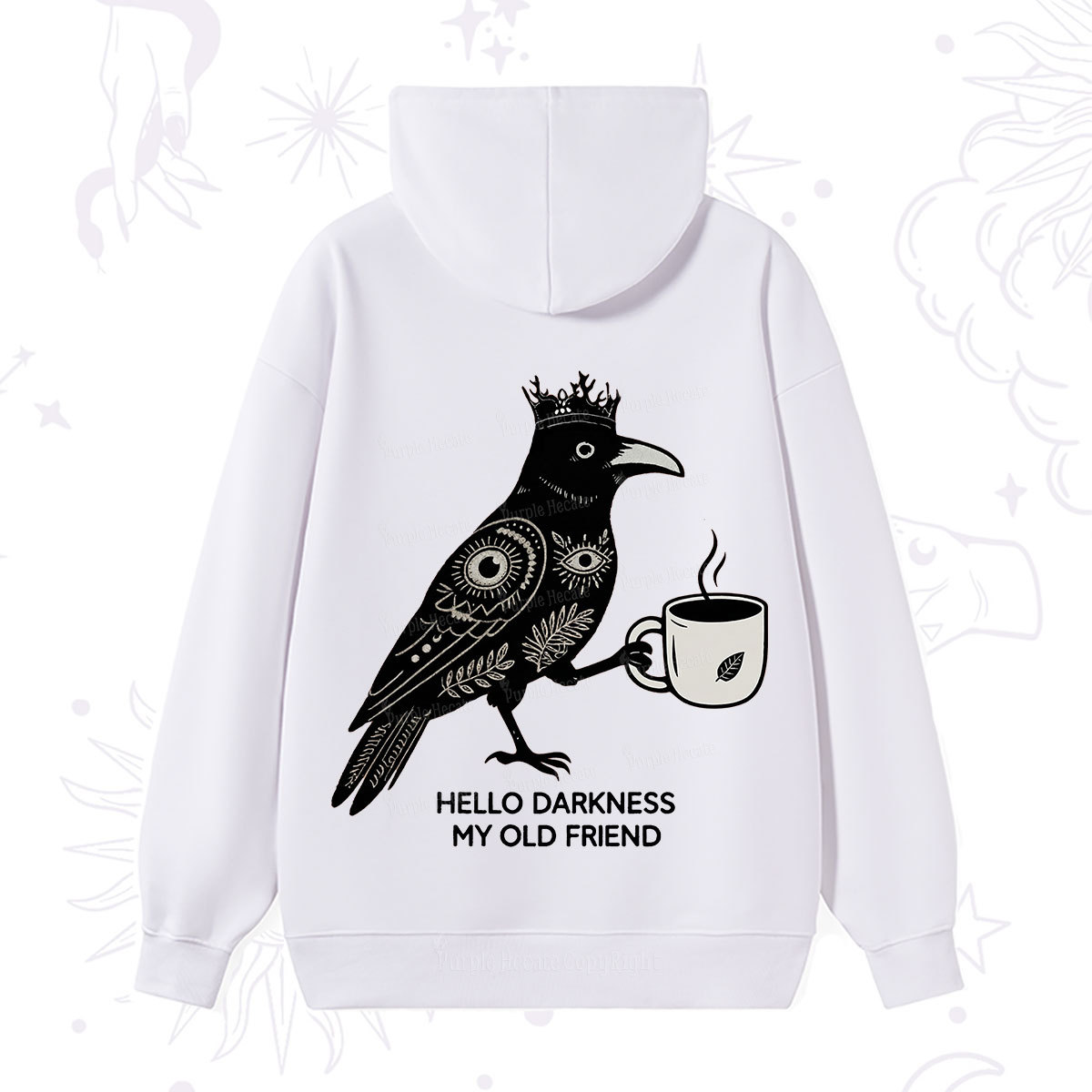 Purplehecate Hello Darkness My Old Friend Hoodie