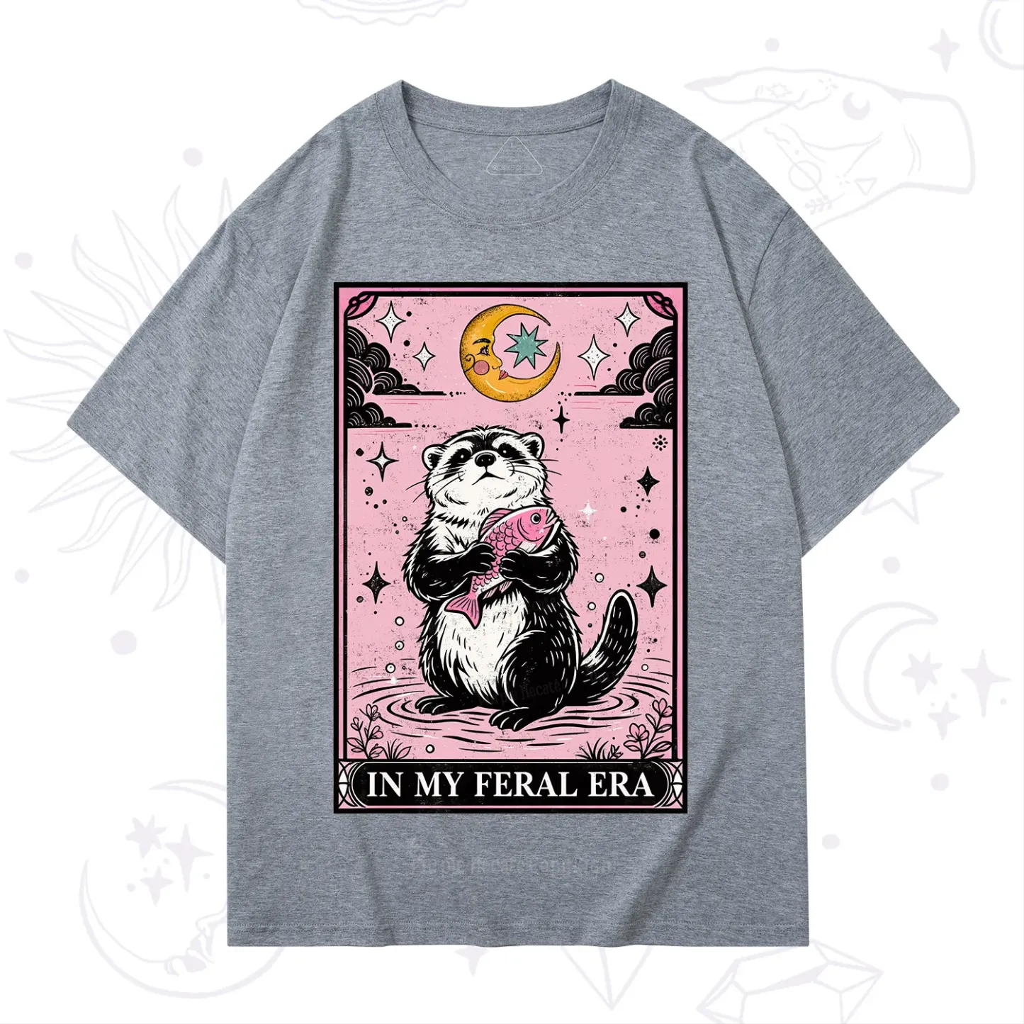 Purplehecate The In My Feral Era Tarot Otter T-Shirt