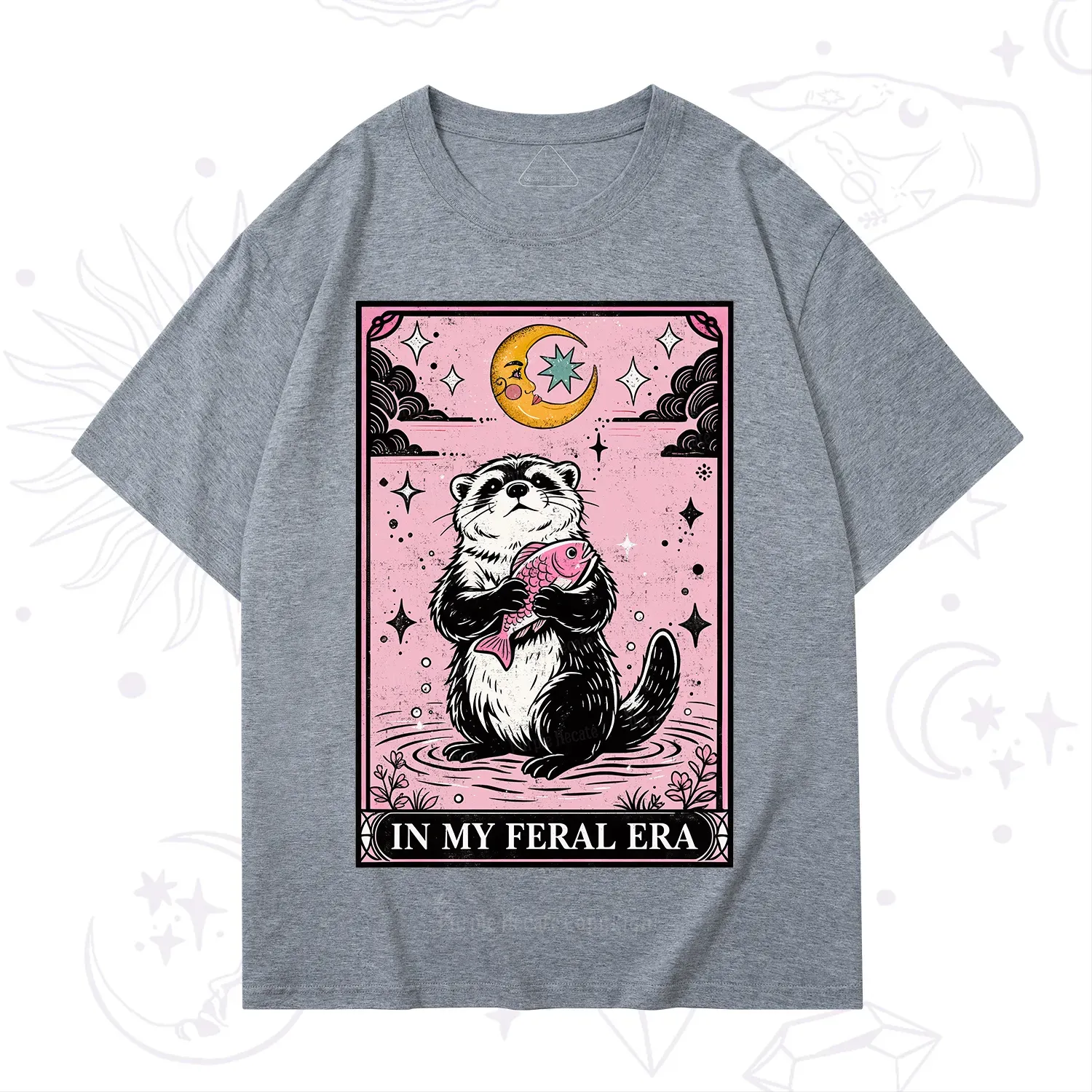Purplehecate The In My Feral Era Tarot Otter T-Shirt