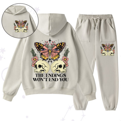 Purplehecate The Endings Won't End You Fleece Hoodie Suit