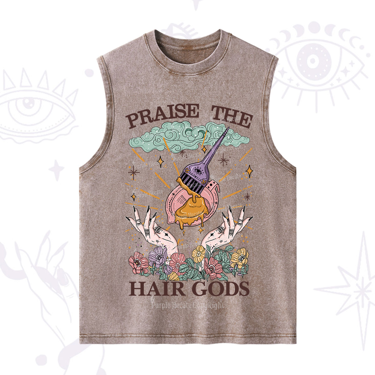 Purplehecate Praise The Hair Gods Washed Tank