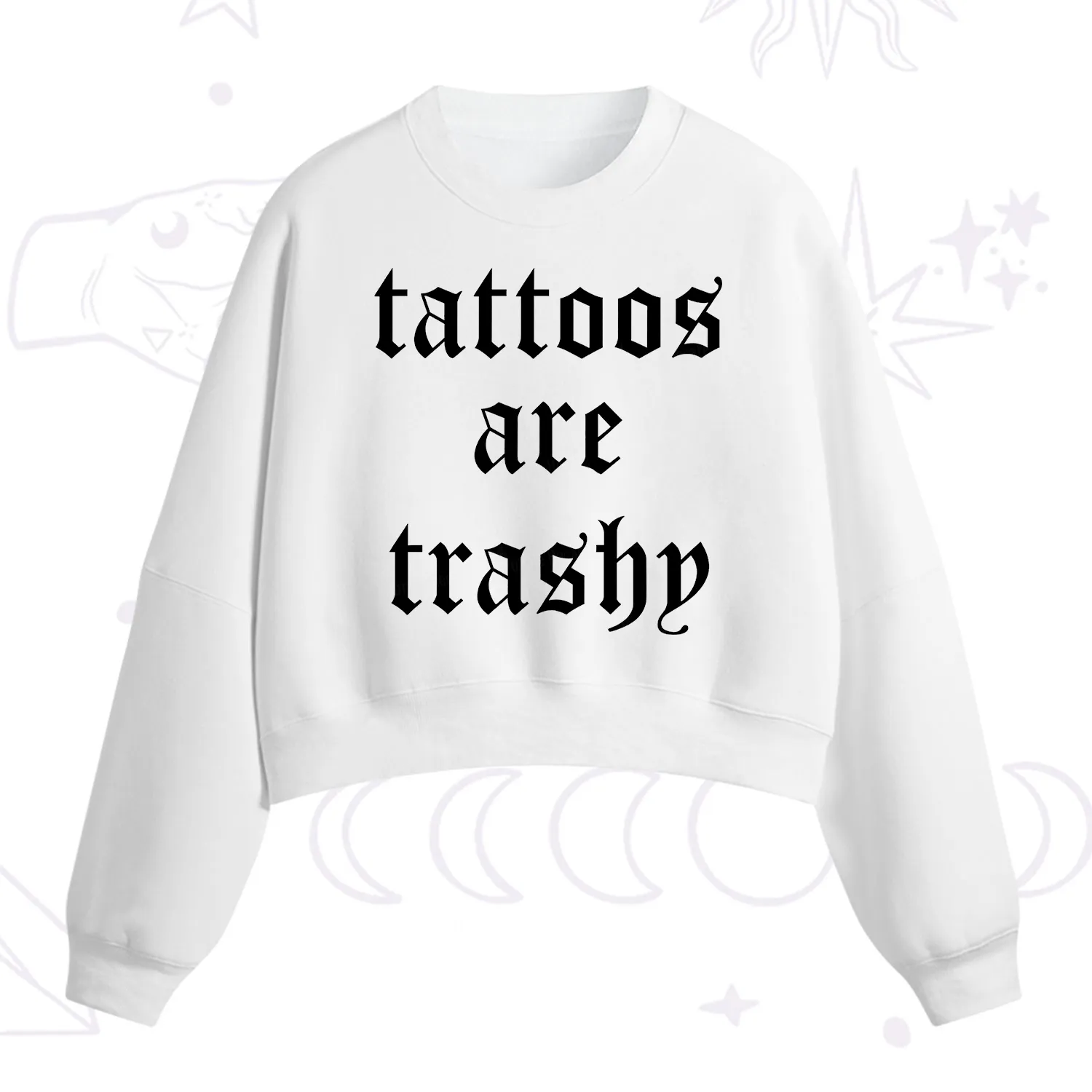 [Copy]Purplehecate Compost Your Enemies Fleece Cropped Sweatshirt