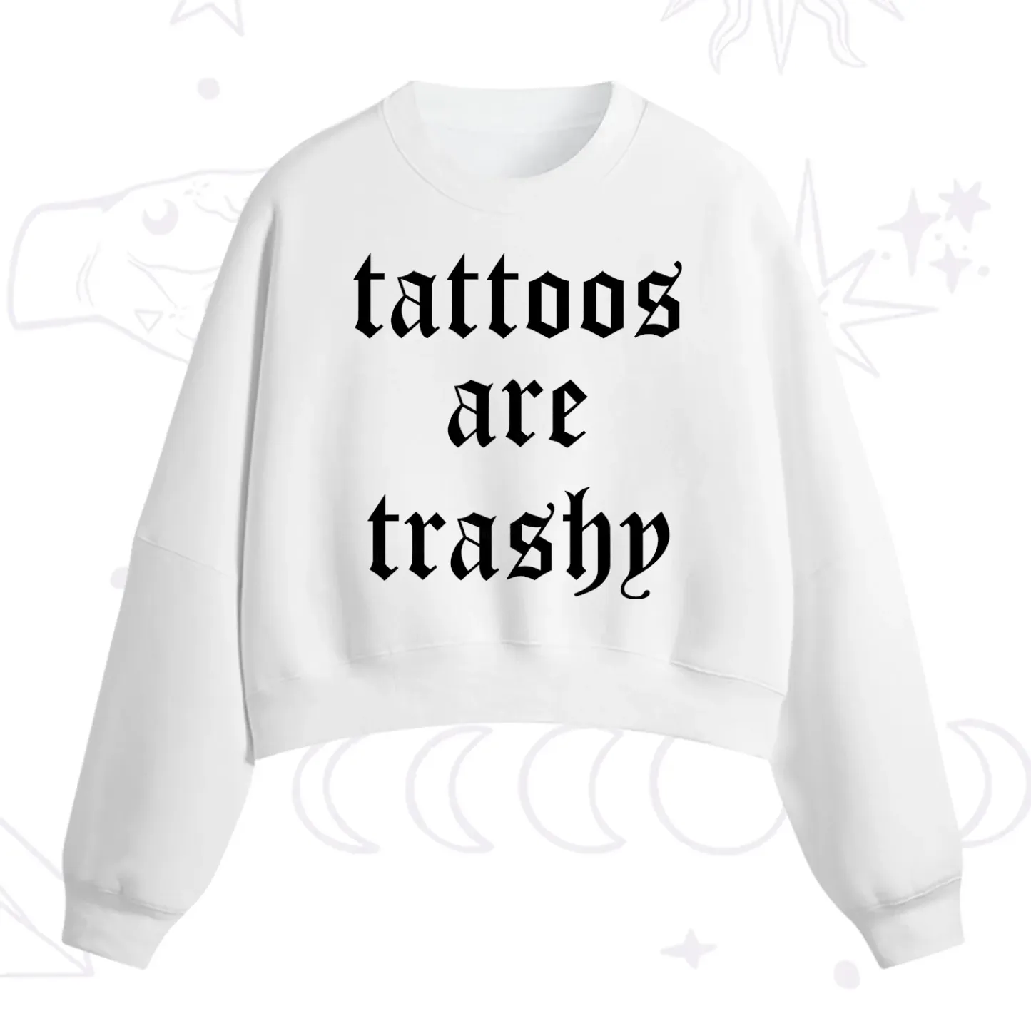 [Copy]Purplehecate Compost Your Enemies Fleece Cropped Sweatshirt