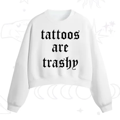 [Copy]Purplehecate Compost Your Enemies Fleece Cropped Sweatshirt