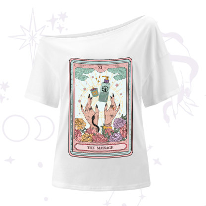 Purplehecate The Massage Tarot One-Shoulder T-Shirt