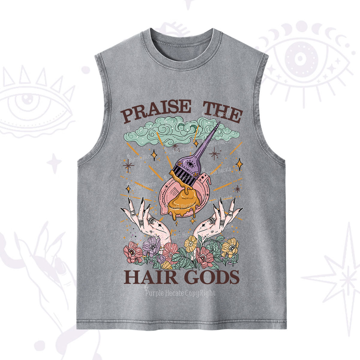 Purplehecate Praise The Hair Gods Washed Tank