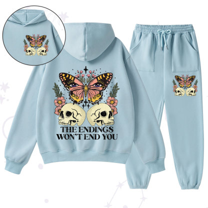 Purplehecate The Endings Won't End You Fleece Hoodie Suit