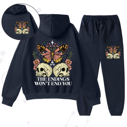 Purplehecate The Endings Won't End You Fleece Hoodie Suit