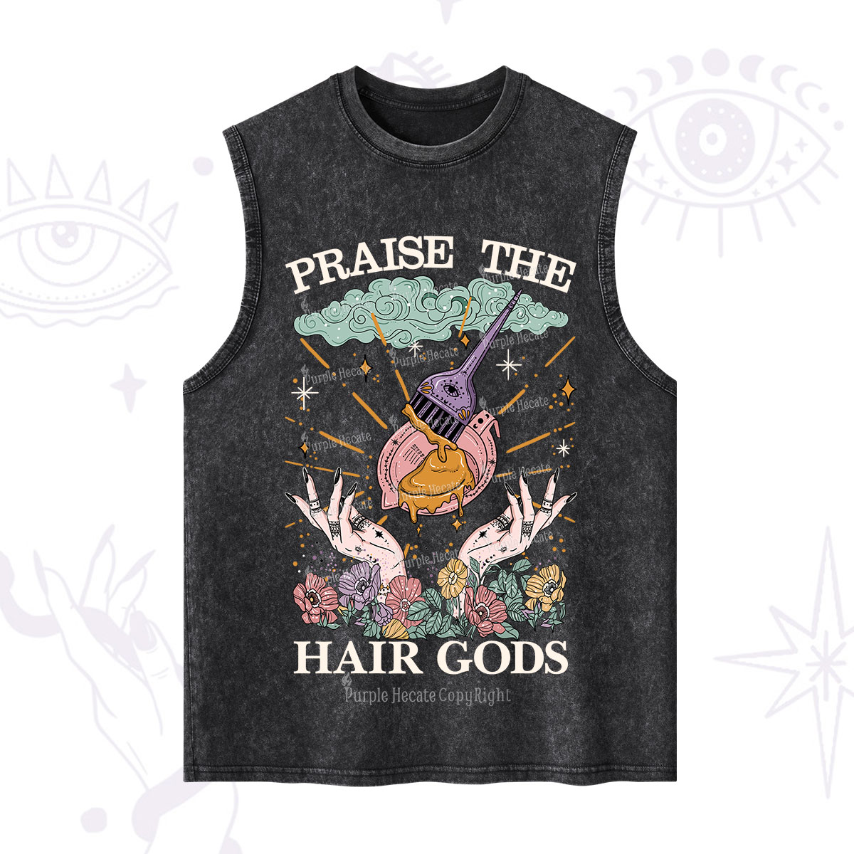 Purplehecate Praise The Hair Gods Washed Tank