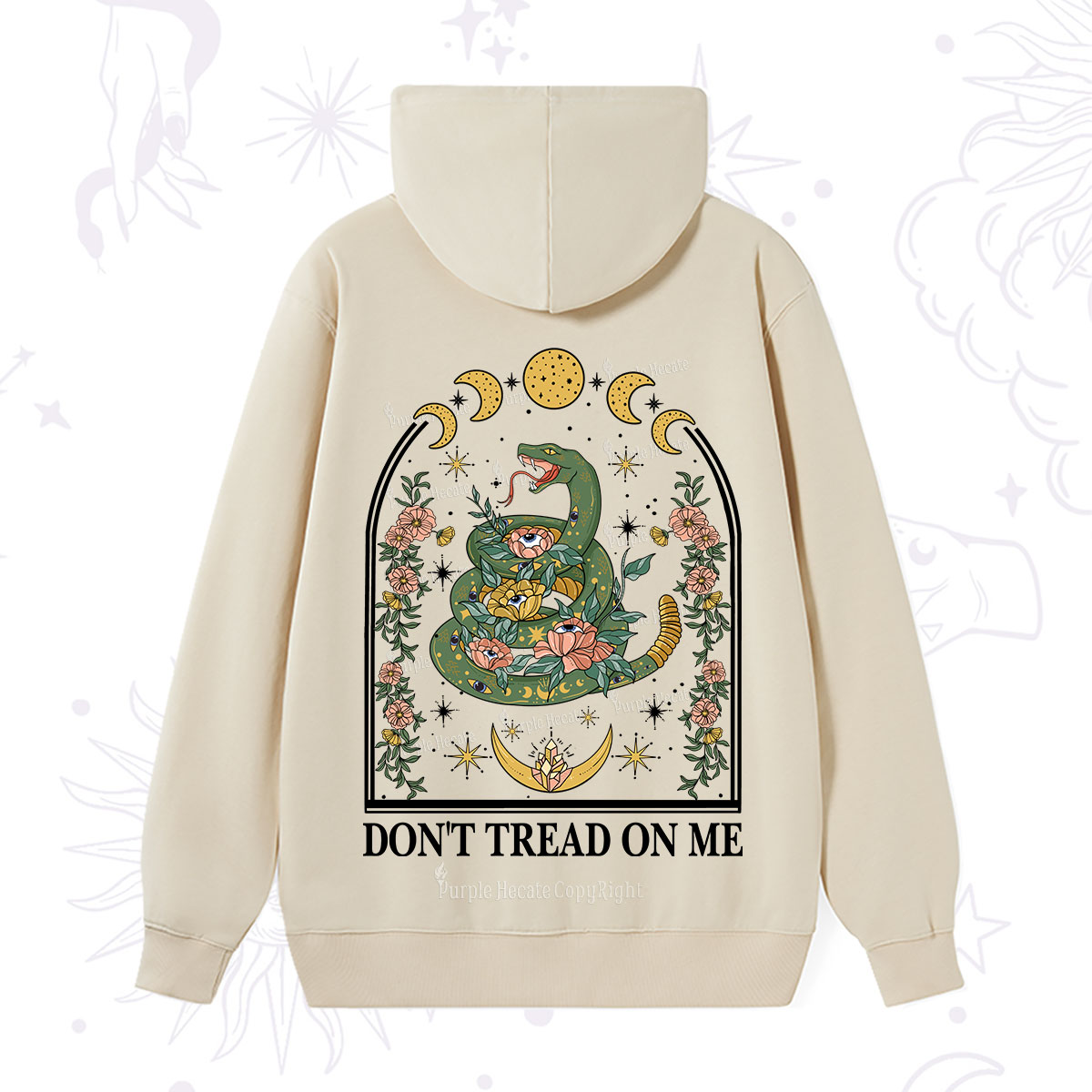 Purplehecate Don't Tread On Me Hoodie