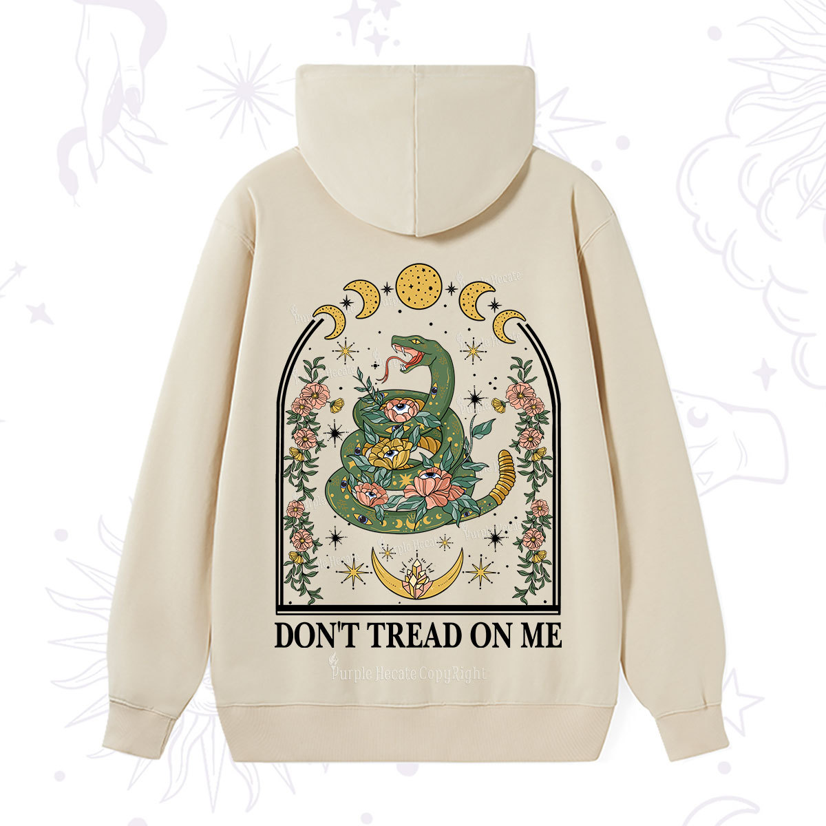 Purplehecate Don't Tread On Me Hoodie