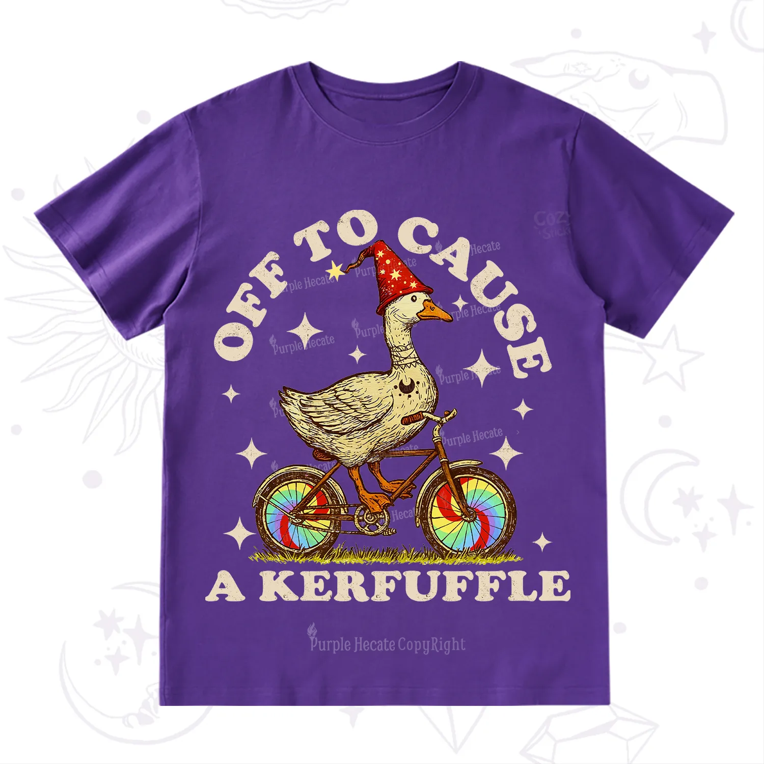 Purplehecate Off?to?Cause?a?Kerfuffle?Goose T-Shirt