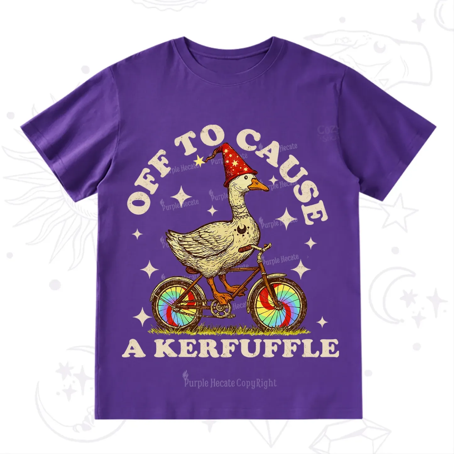 Purplehecate Off?to?Cause?a?Kerfuffle?Goose T-Shirt