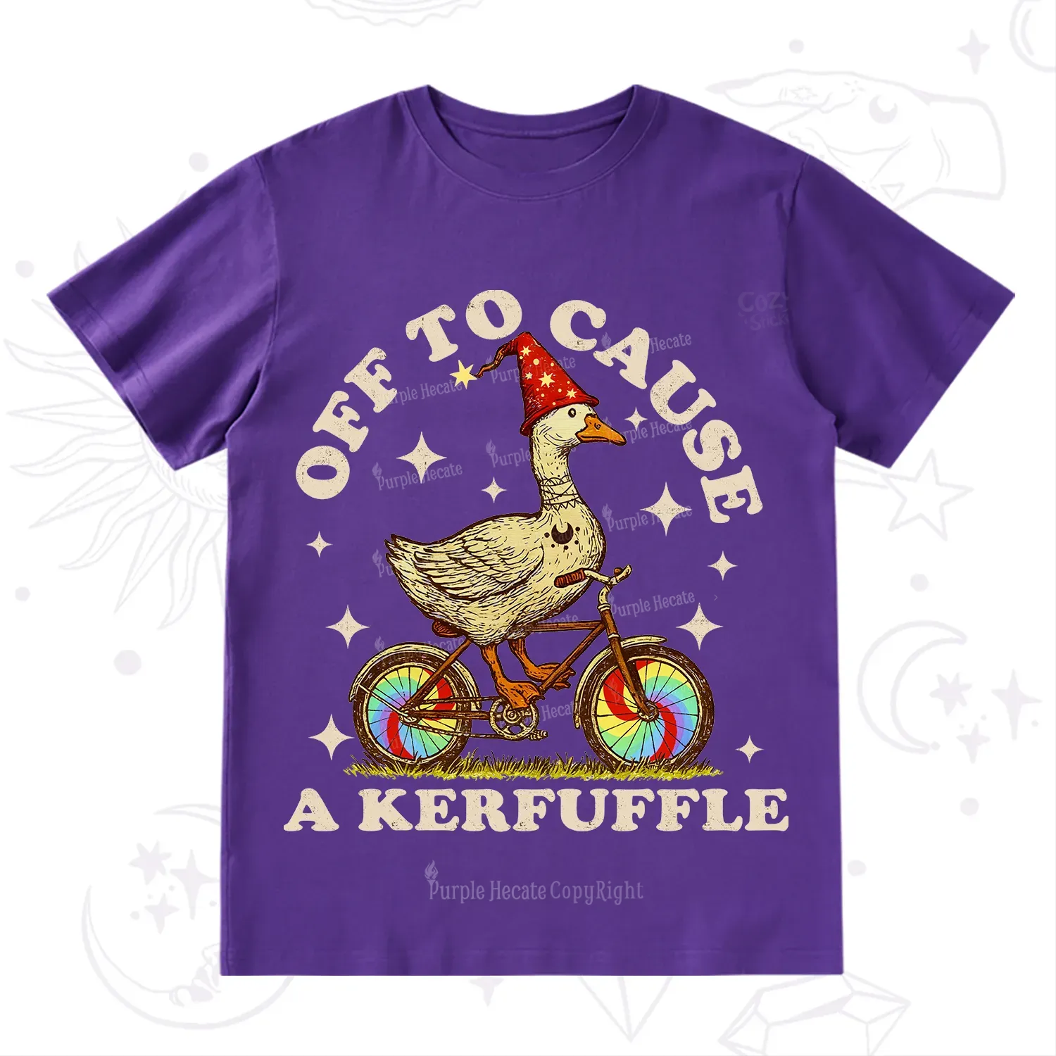 Purplehecate Off?to?Cause?a?Kerfuffle?Goose T-Shirt