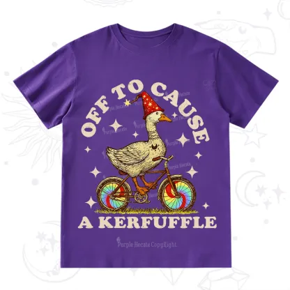 Purplehecate Off?to?Cause?a?Kerfuffle?Goose T-Shirt