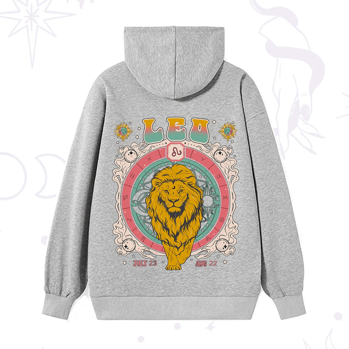Purplehecate Leo Cosmic Zodiac Hoodie