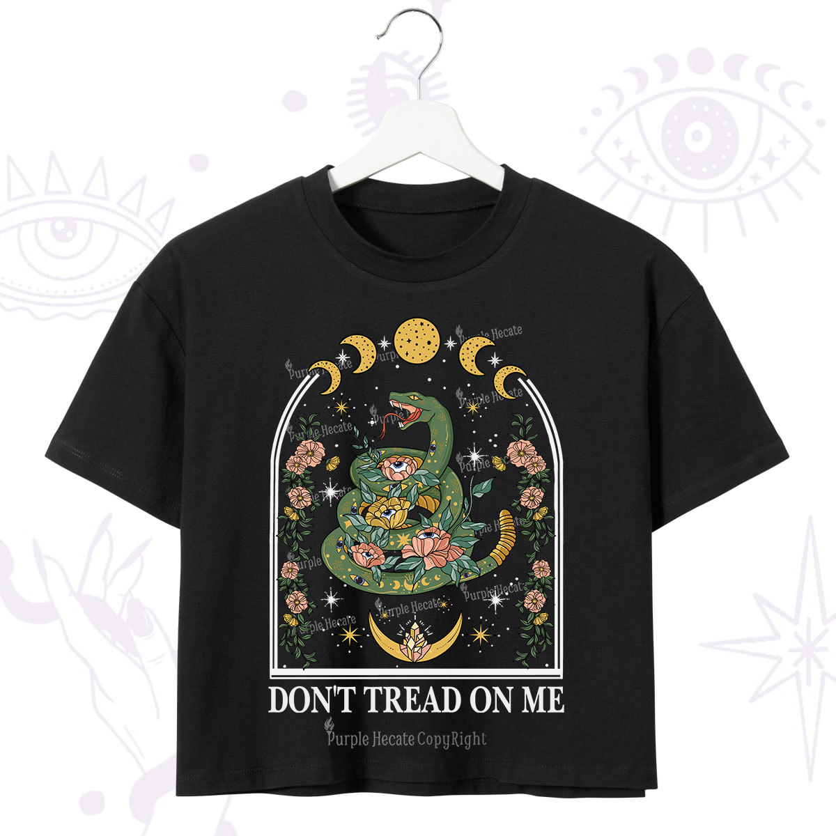 Purplehecate Don't Tread On Me Crop T-Shirt