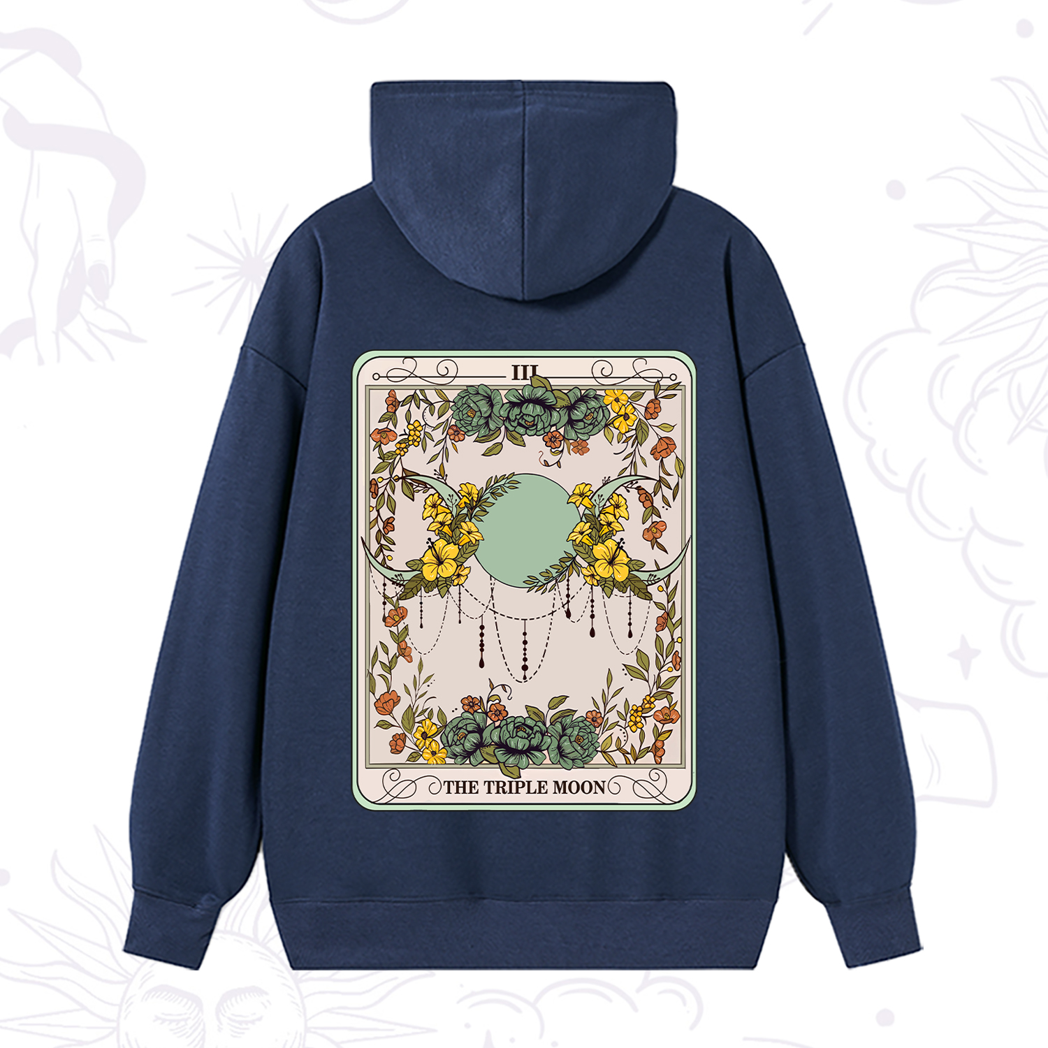 Purplehecate The Triple Moon Tarot Hoodie