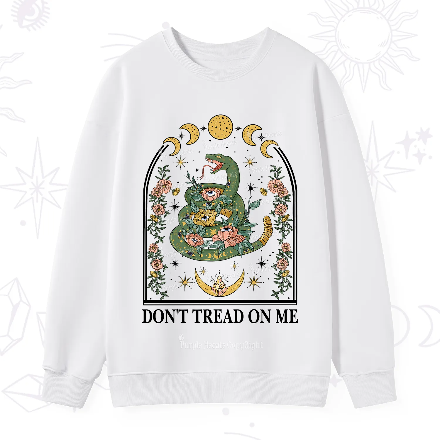 Purplehecate Don't Tread On Me Sweatshirt