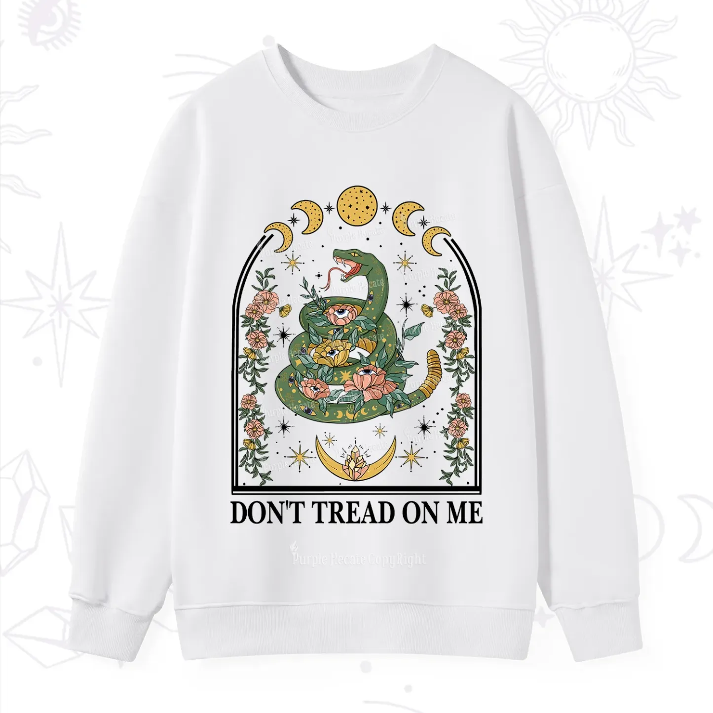 Purplehecate Don't Tread On Me Sweatshirt