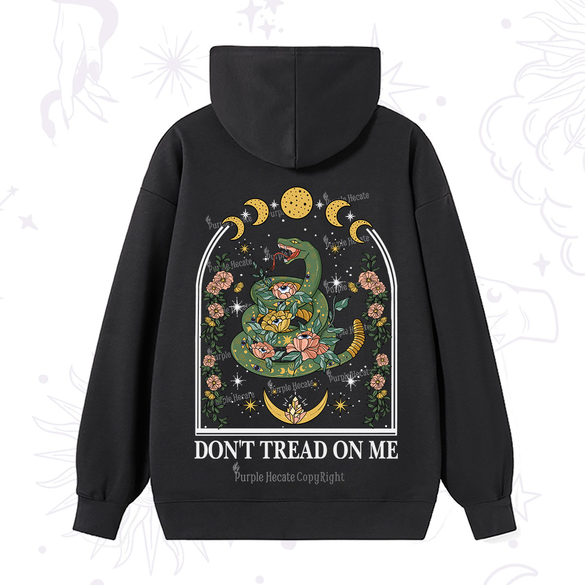 Purplehecate Don't Tread On Me Hoodie