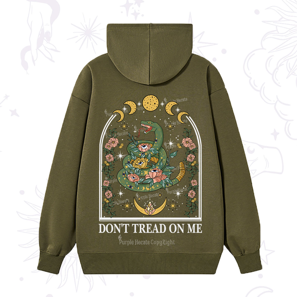 Purplehecate Don't Tread On Me Hoodie