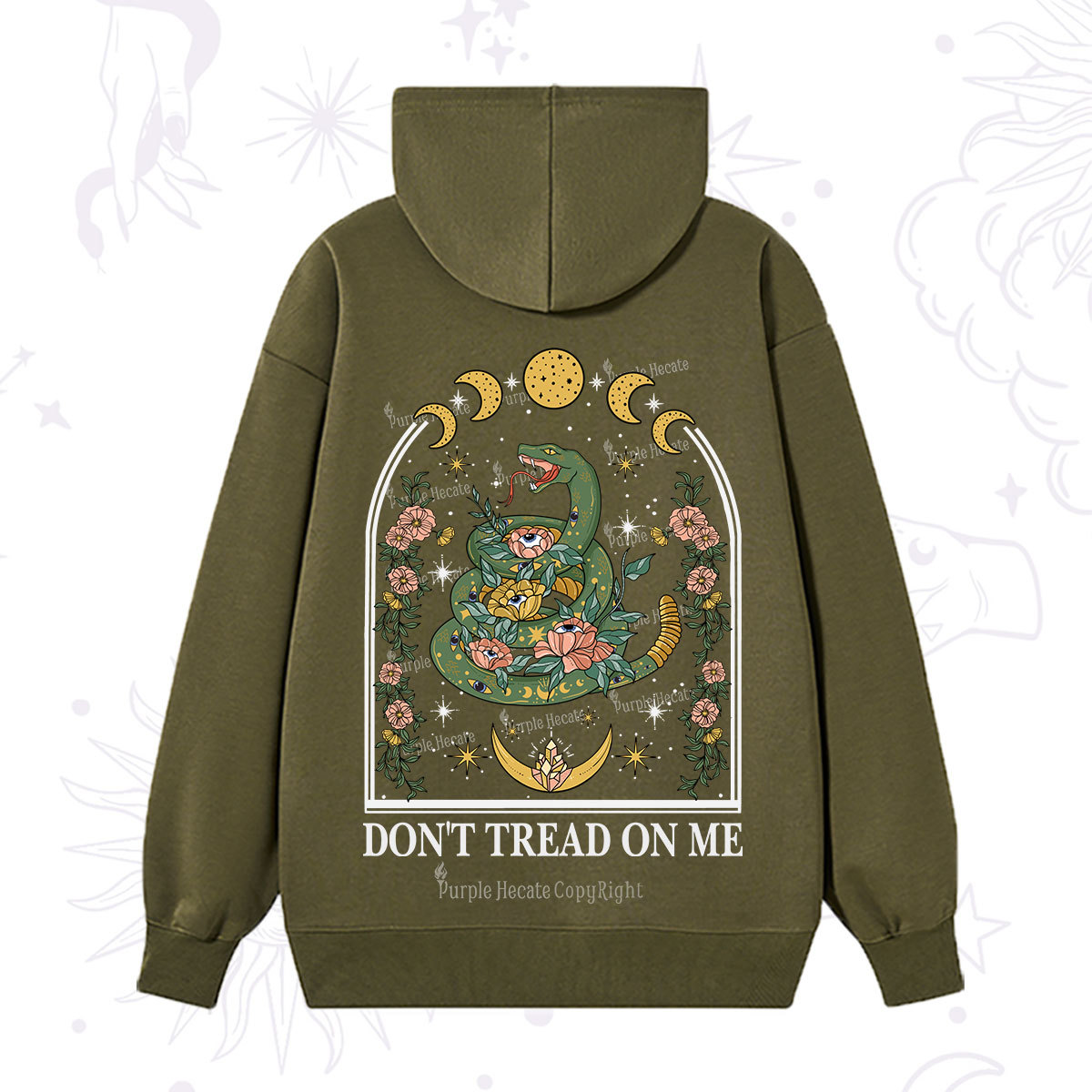 Purplehecate Don't Tread On Me Hoodie