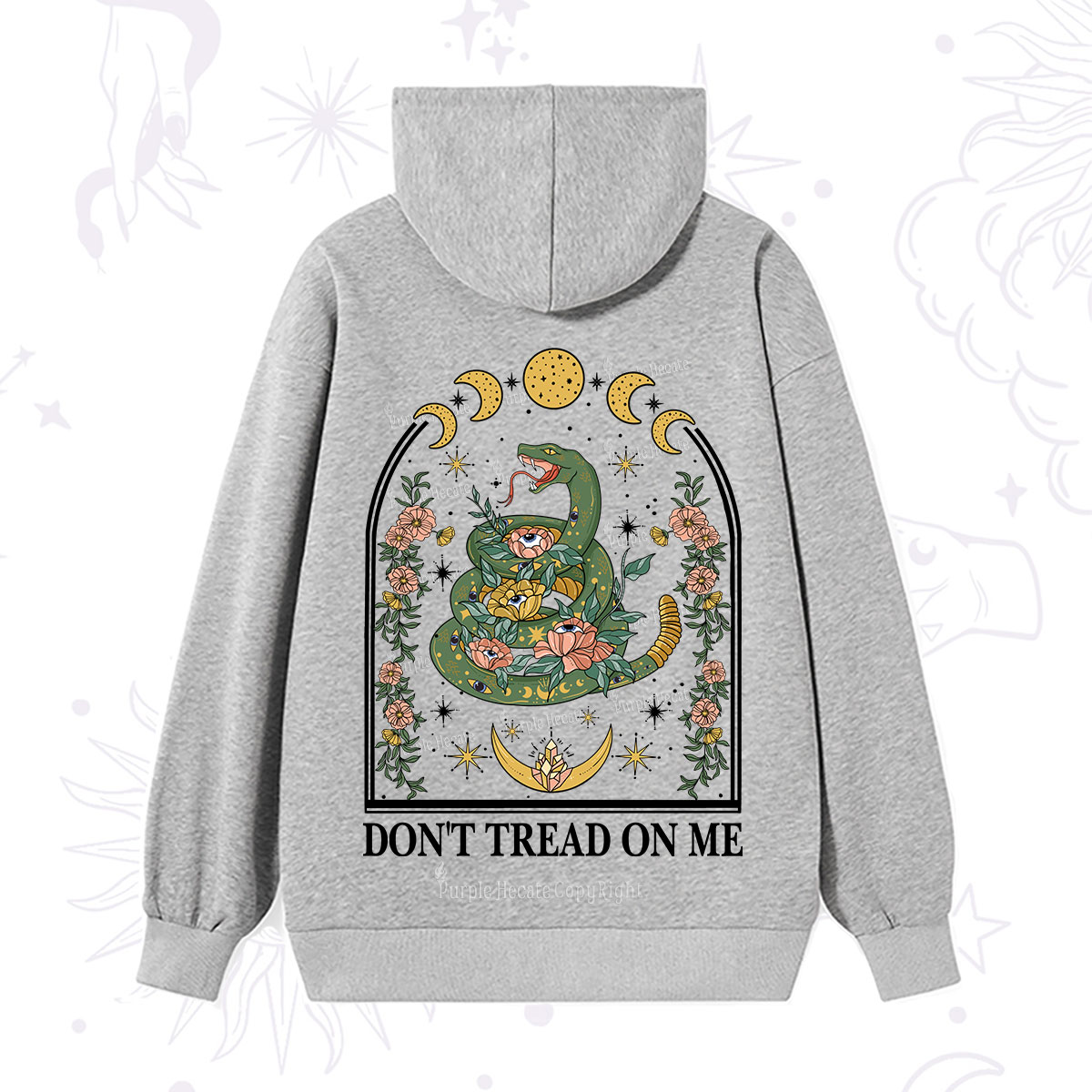Purplehecate Don't Tread On Me Hoodie