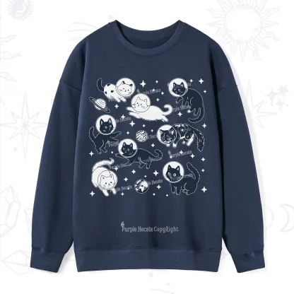 Purplehecate Cats in Space Sweatshirt