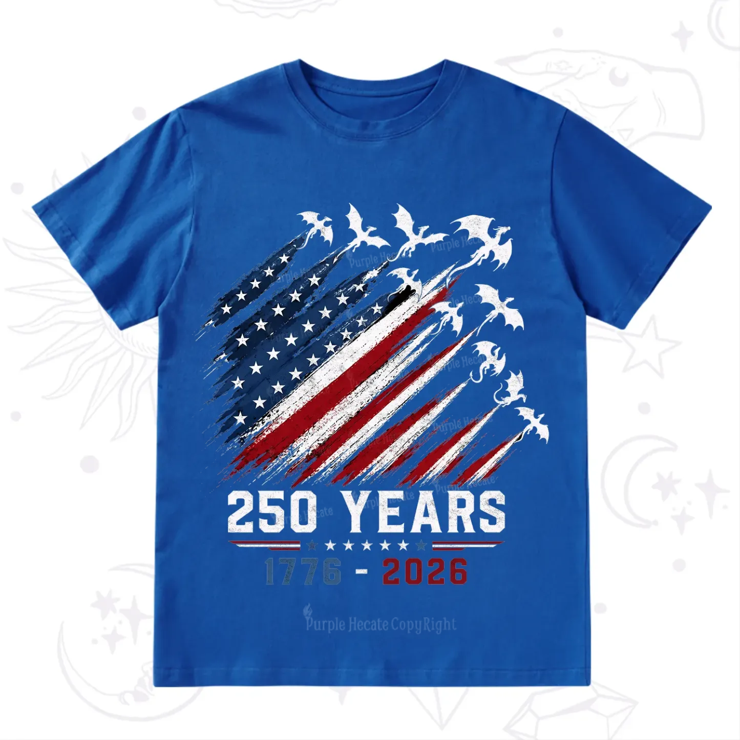 Purplehecate Red White Blue 250 Years T-Shirt