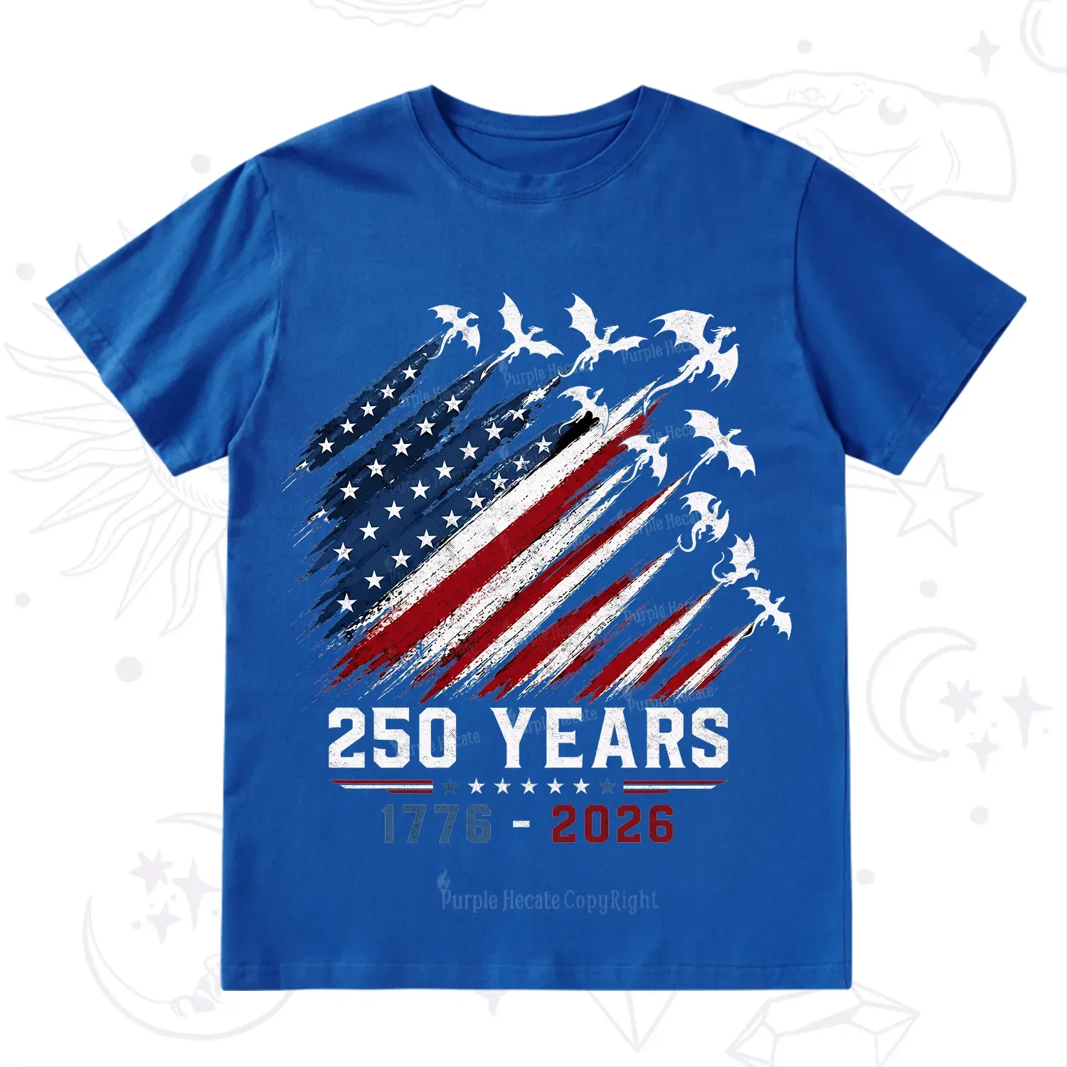 Purplehecate Red White Blue 250 Years T-Shirt