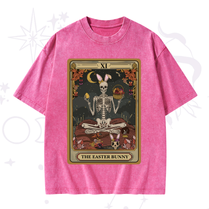 Purplehecate The Easter Bunny Tarot Washed T-Shirt