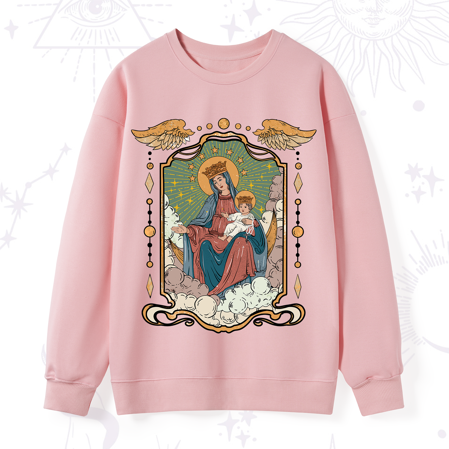 Purplehecate The Lady Of the Rosary Sweatshirt