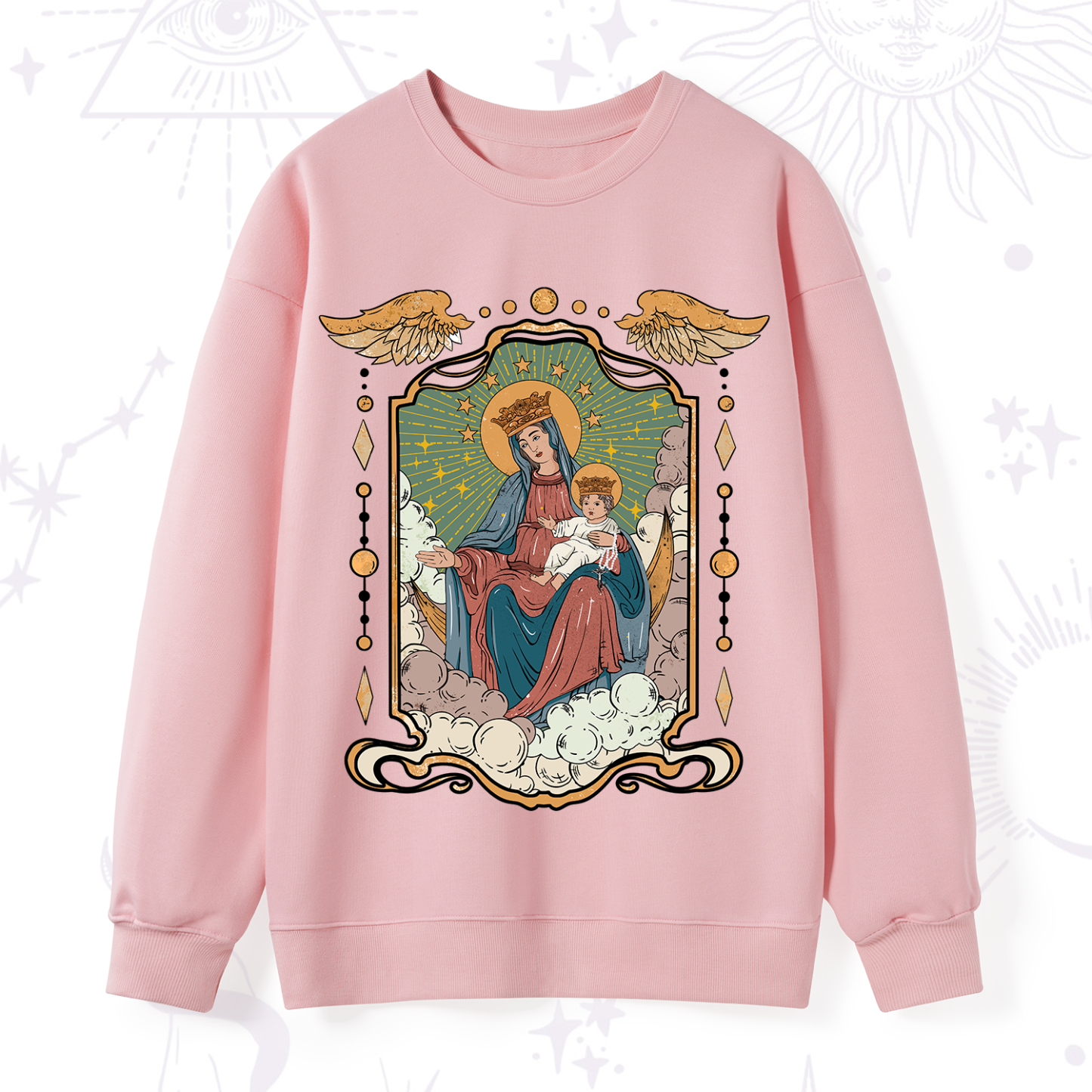 Purplehecate The Lady Of the Rosary Sweatshirt