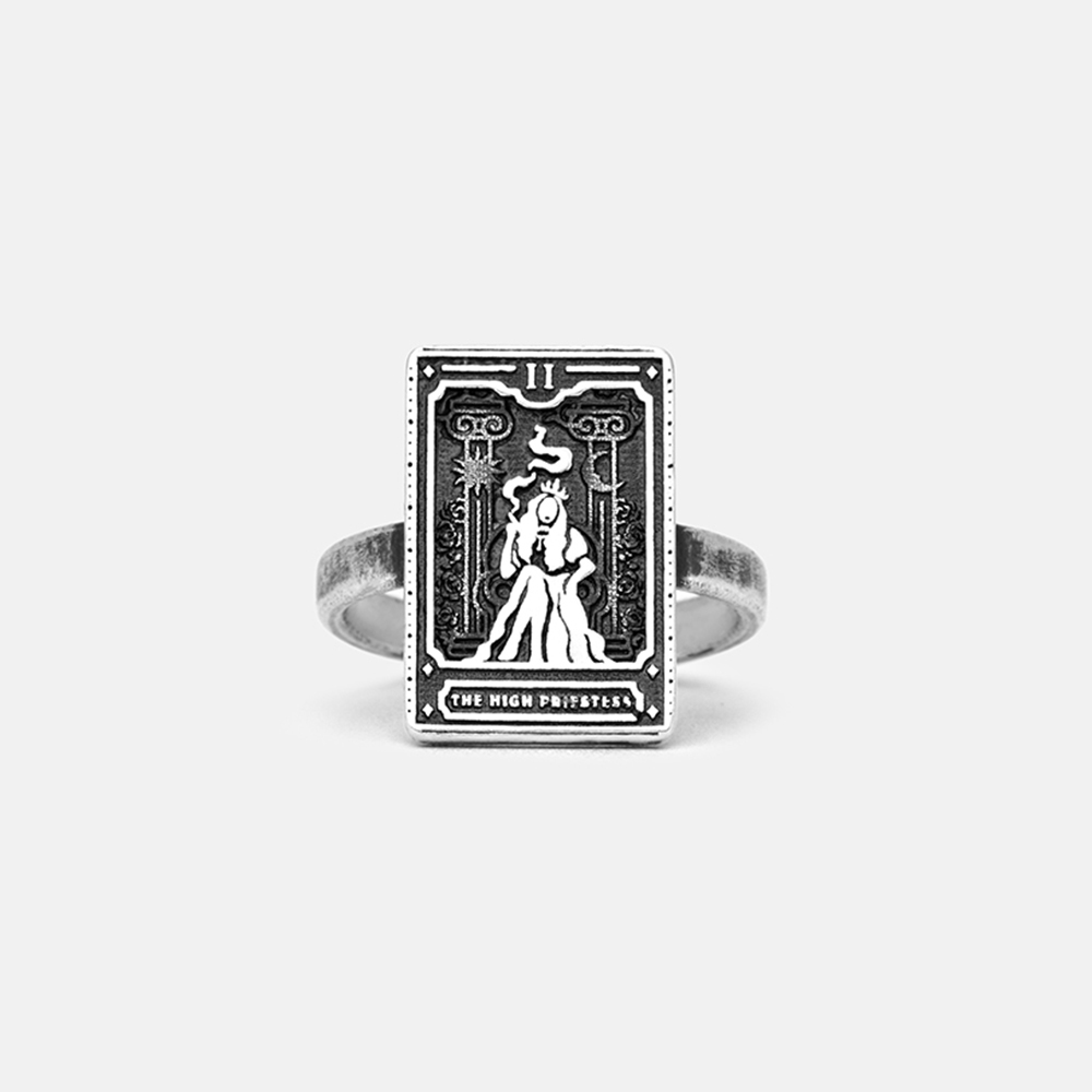 Purplehecate The High Priestess Tarot Sterling Silver Ring