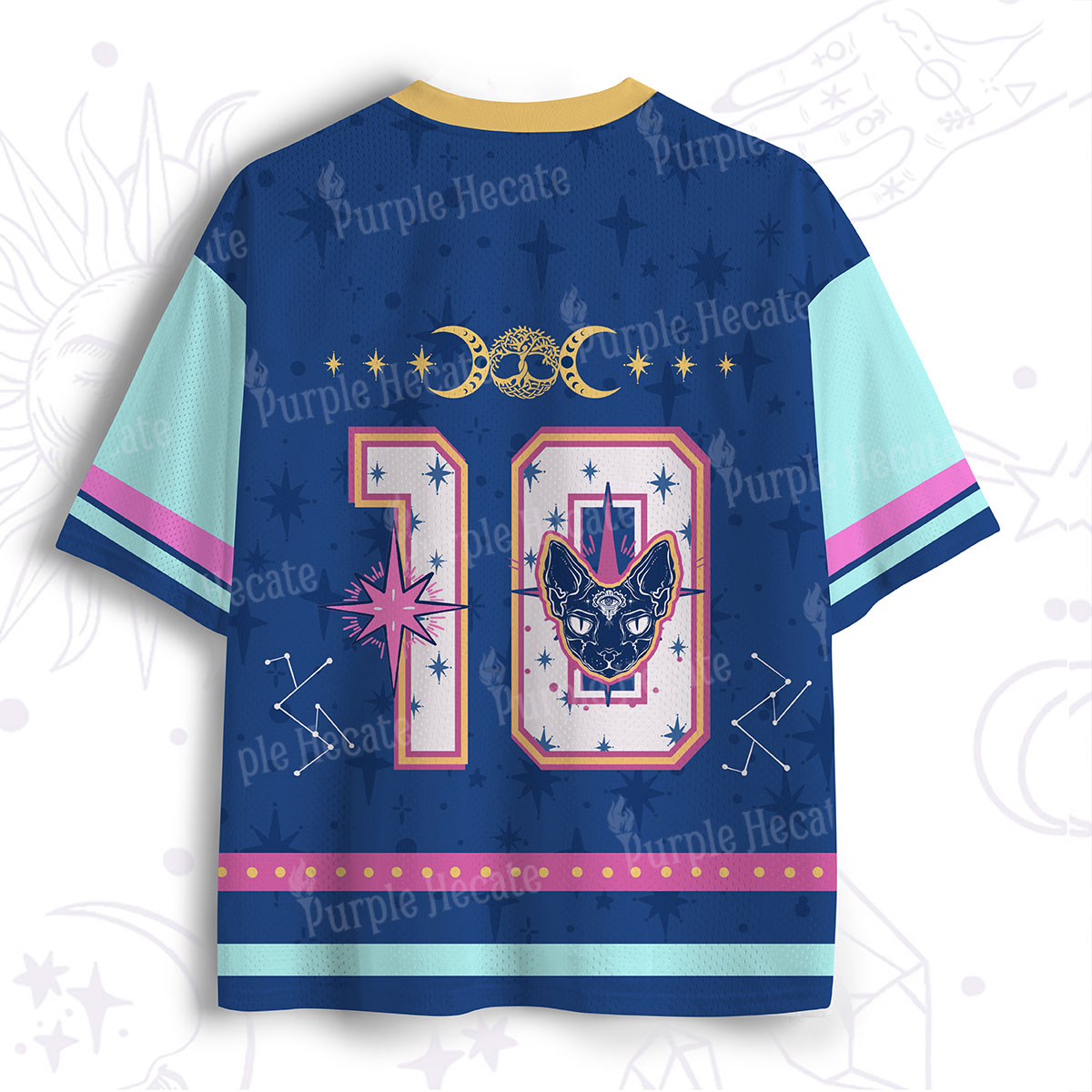 Purplehecate No.10 The Fortune Cat Mesh Jersey