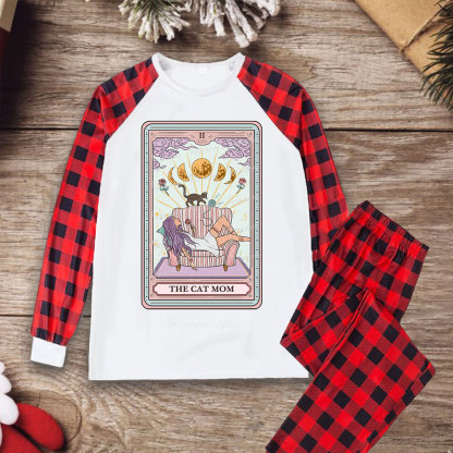 Purplehecate The Cat Mom Tarot Christmas Pajamas