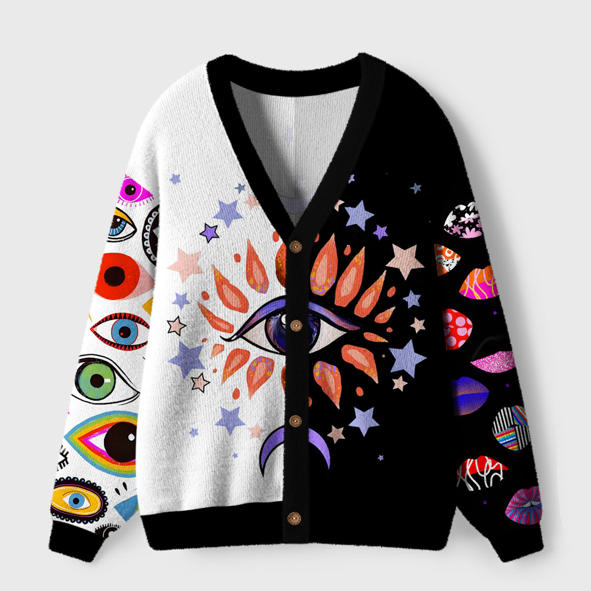 Purplehecate Stellar Gaze Ugly Ugly Cardigan Sweaters