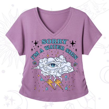 Purplehecate Sorry I'm A Water Sign V-Neck T-Shirt