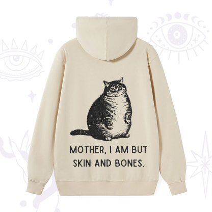 Purplehecate Cat Mother I Am But Skin And Bones Hoodie