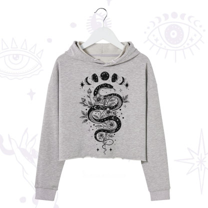 Purplehecate Serpent Spell Crop Hoodie