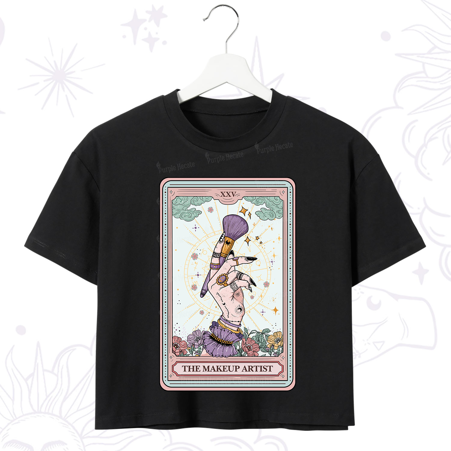 Purplehecate The Makeup Artist Tarot Crop T-Shirt