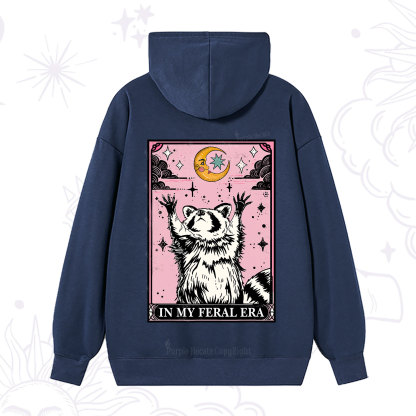 Purplehecate The In My Feral Era Tarot Raccoon Hoodie