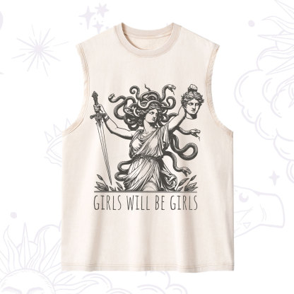 Purplehecate Girls Will Be Girls Medusa Washed Tank