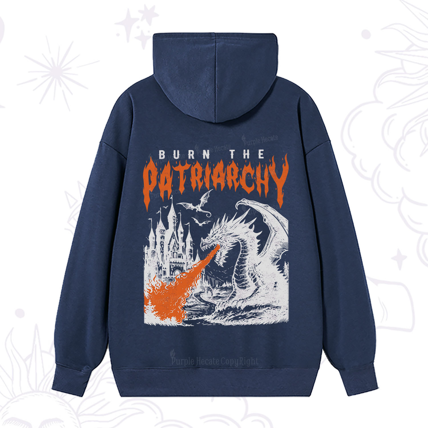 Purplehecate Burn the Patriarchy Dragon Hoodie
