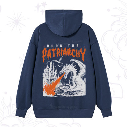 Purplehecate Burn the Patriarchy Dragon Hoodie