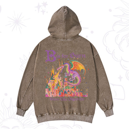 Purplehecate Burn The Oligarchy Washed Hoodie