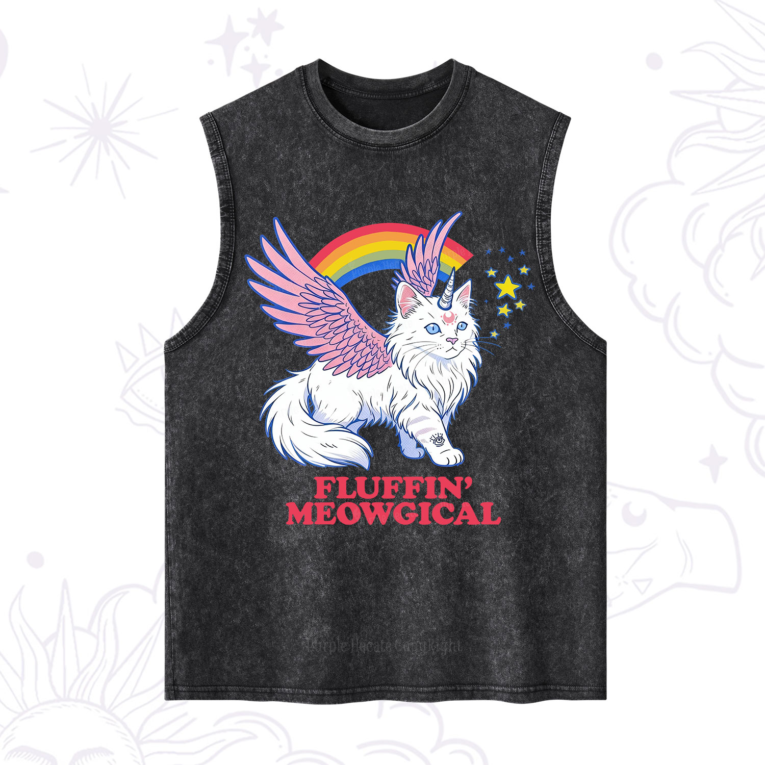 Purplehecate Fluffin Meowgical Washed Tank