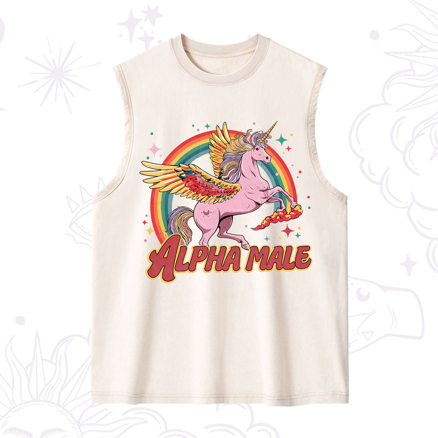 Purplehecate Alpha Male Washed Tank